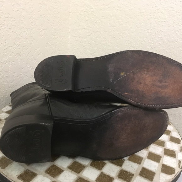 Black Smooth Ostrich Justin Roper Boots 10 b main image 6